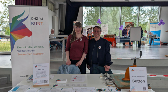 Stand von OHZ ist bunt. bei Engagementmesse 2026