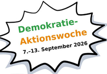 Demokratie-Aktionswoche vom 7. bis 13. September 2026